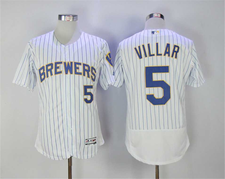 Milwaukee Brewers #5 Jonathan Villar White Flexbase Collection Stitched Jersey,We sell and wholesale Milwaukee Brewers #5 Jonathan Villar White Flexbase Collection Stitched Jersey on line form chian!
